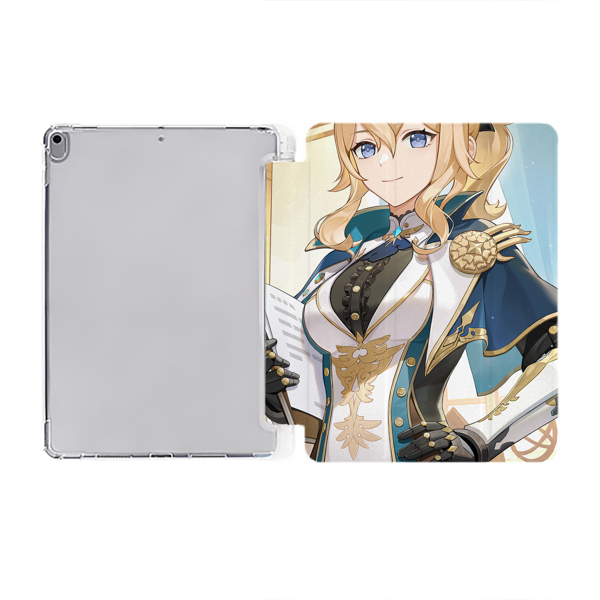 げんし神 genshin IPad ケース ペン収納付き 三つ折りスタンド PUレザー×シリコン 対応機種9.5/10.5/10.9インチ